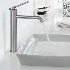 Robinet De Lavabo Rea Js-B311-1N Clif High Brush Nickel