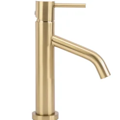 Robinet De Lavabo Rea Js-B253Bg Level Low Brush Gold
