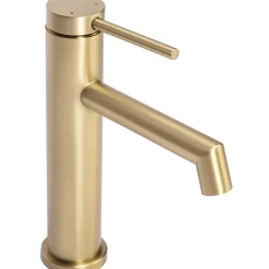 Robinet De Lavabo Rea Js-B310Bg Foss Low Brush Gold