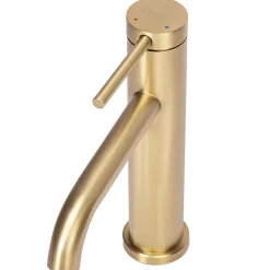Robinet De Lavabo Rea Js-B311Bg Clif Low Brush Gold