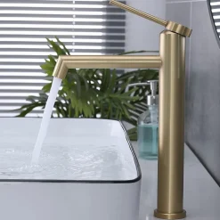 Robinet De Lavabo Rea Js-B310-1Bg Foss High Brush Gold