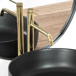 Robinet de lavabo REA Lugano slim gold high