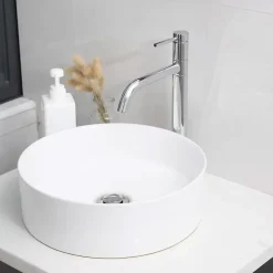 Robinet de lavabo REA Lugano slim chrome high