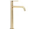 Robinet de lavabo REA Lugano slim brush gold high