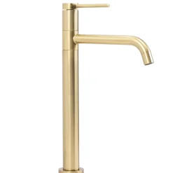 Robinet de lavabo REA Lugano slim brush gold high