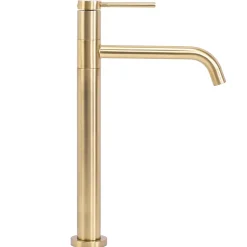 Robinet de lavabo REA Lugano slim brush gold high