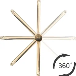 Robinet de lavabo REA Lugano slim brush gold high