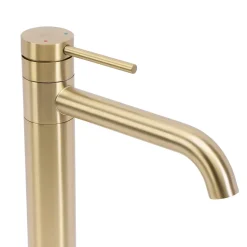 Robinet De Lavabo Rea Lungis High Brush Gold