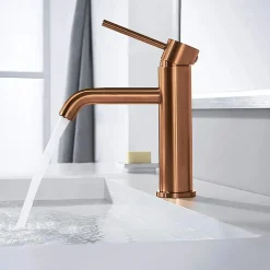 Robinet de lavabo REA Lungo brushed copper low