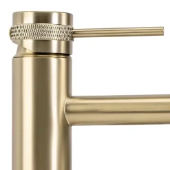 Robinet De Lavabo Rea Lungo Grip Low Brush Gold