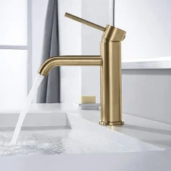 Robinet de lavabo REA Lungo lungo gold brush