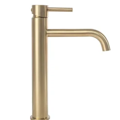 Robinet De Lavabo Rea Lungo High Brush Gold