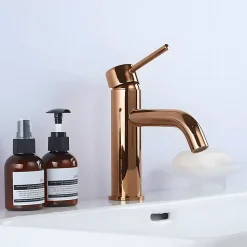 Robinet de lavabo Rea Lungo Rose Gold low