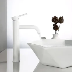 Robinet de lavabo REA Lungo white high