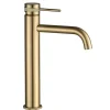 Robinet De Lavabo Rea Lungo Grip High Brush Gold