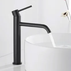 Robinet de lavabo REA Lungo black high