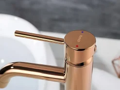 Robinet de lavabo REA Lungo rose gold high