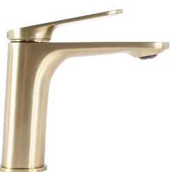 Robinet De Lavabo Rea Marco Low Brush Gold