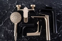 Robinet de lavabo Rea Marco Black low