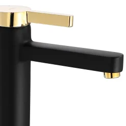 Robinet De Lavabo Rea My1806-21Bg Polo High Black/Gold