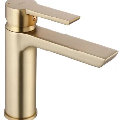 Robinet De Lavabo Rea My2021-2Gg Argus Low Brush Gold