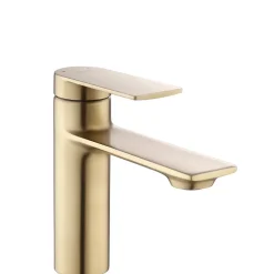 Robinet De Lavabo Rea My1902-2Gg Storm Low Brush Gold