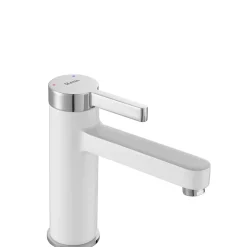 Robinet de lavabo REA Polo white chrome low