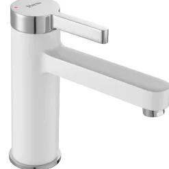 Robinet de lavabo REA Polo white chrome low