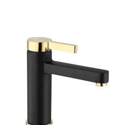 Robinet de lavabo REA Polo black gold low