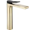 Robinet de lavabo REA Soul gold mat black high