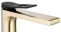 Robinet de lavabo REA Soul gold mat black high