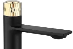 Robinet de lavabo REA Storm black gold low