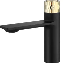 Robinet de lavabo REA Storm black gold low