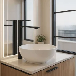 Robinet de lavabo REA Storm black high