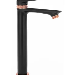 Robinet de lavabo REA Viral black rose gold high
