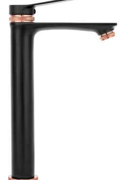 Robinet de lavabo REA Viral black rose gold high