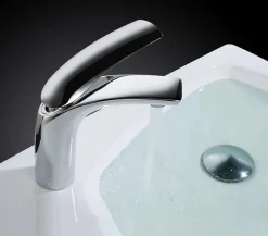 Robinet de lavabo sur plage B0625-3 en laiton chromé collection Erymanthe