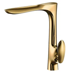 ROBINET DE LAVABO SURELEVE 02916G2 EN LAITON DORÉ COLLECTION HALYS