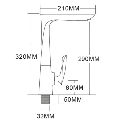 ROBINET DE LAVABO SURELEVE 02916G2 EN LAITON DORÉ COLLECTION HALYS