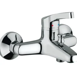 Robinet de salle de bain mitigeur bagnoire et douche en laiton chromé