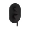 Robinet Encastré De Douche Avec Inverseur Noir Mat - Fassa