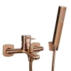 Robinet Mitigeur Baignoire Cuivre Bronze Mural Monocommande Glamour