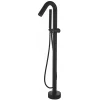 Robinet mitigeur baindouche sur pied PILOS noir mat