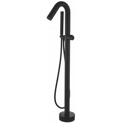Robinet mitigeur baindouche sur pied PILOS noir mat
