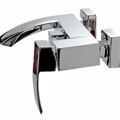 Robinet mitigeur de bain mural chromé - Deneb
