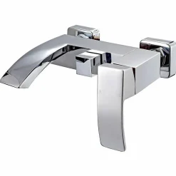 Robinet mitigeur de bain mural chromé - Deneb