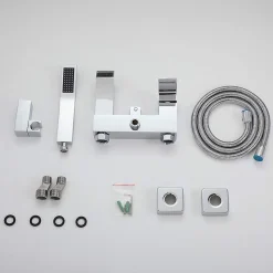 Robinet mitigeur de bain mural chromé - Deneb
