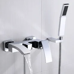 Robinet mitigeur de bain mural chromé - Deneb