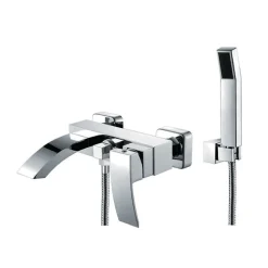 Robinet mitigeur de bain mural chromé - Deneb