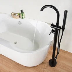Robinet mitigeur de luxe sur pied 8028B en noir